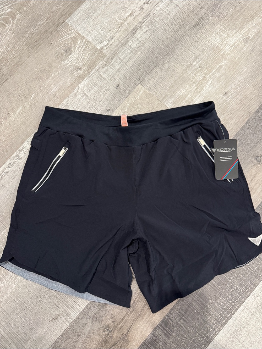 NWT Woman’s KORSA Black Athletic Running Shorts